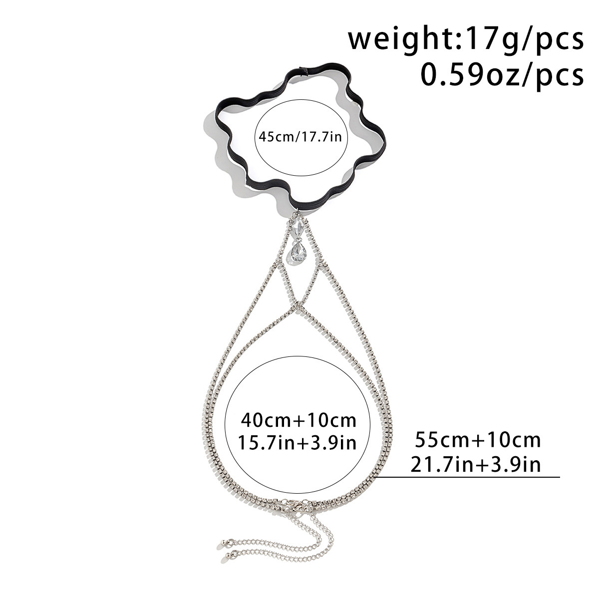 Fashionable claw thigh chain