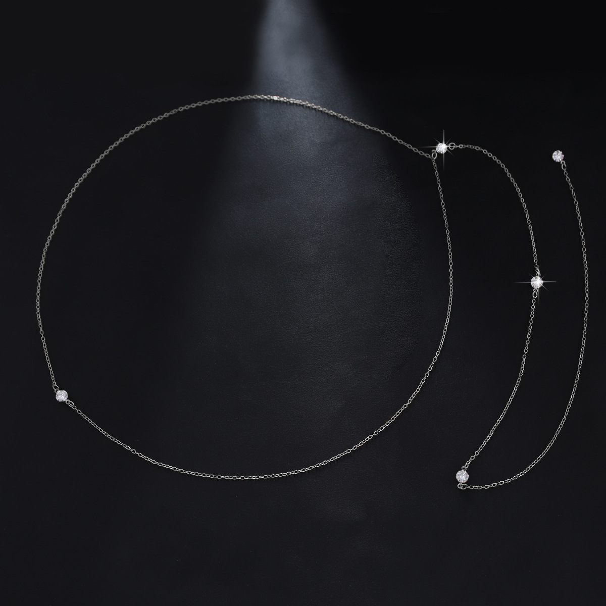 Glamyug Gold Crystal Body Chain – Sexy Beach Back Harness Bikini Jewelry for Women - Image 0