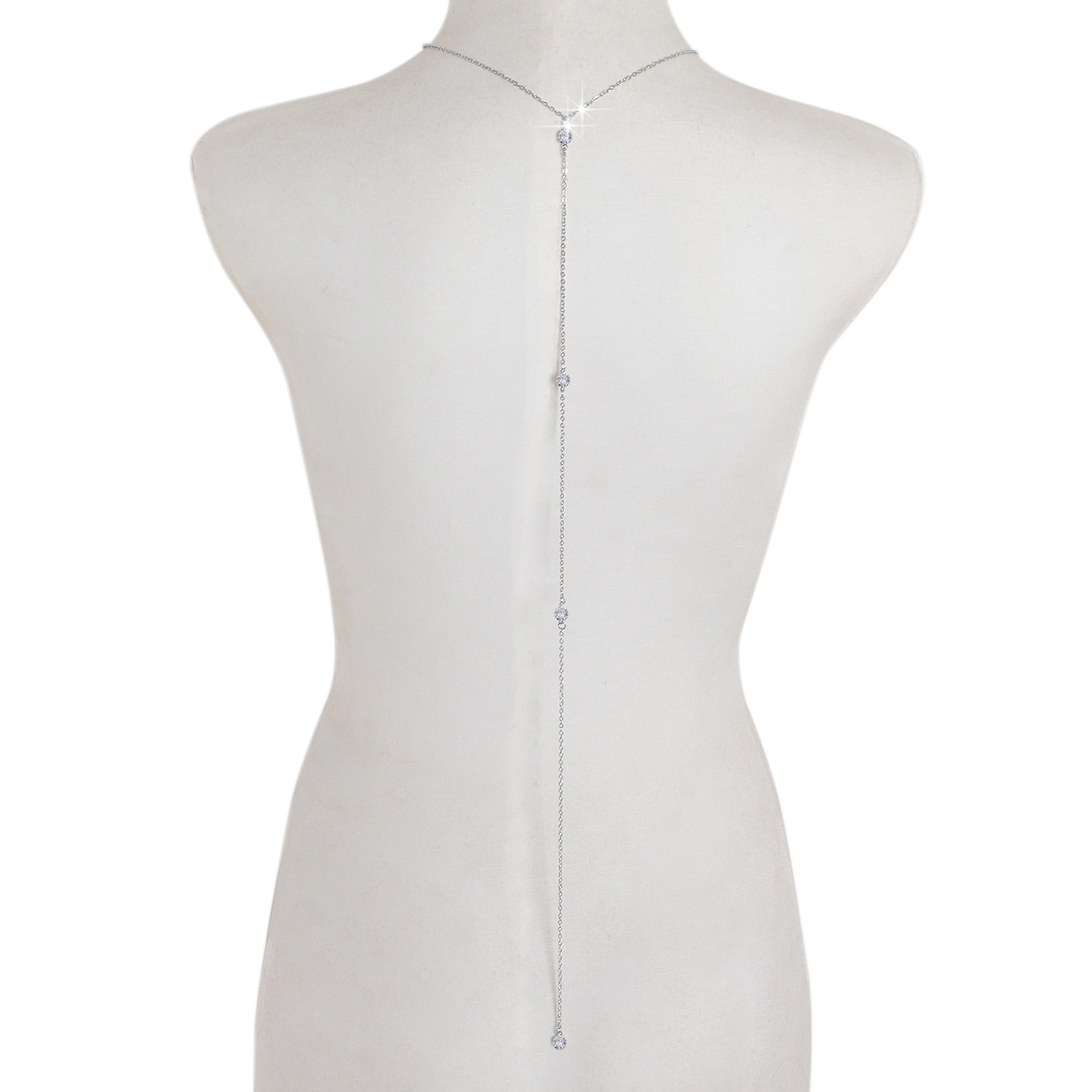 Glamyug Gold Crystal Body Chain – Sexy Beach Back Harness Bikini Jewelry for Women - Image 0