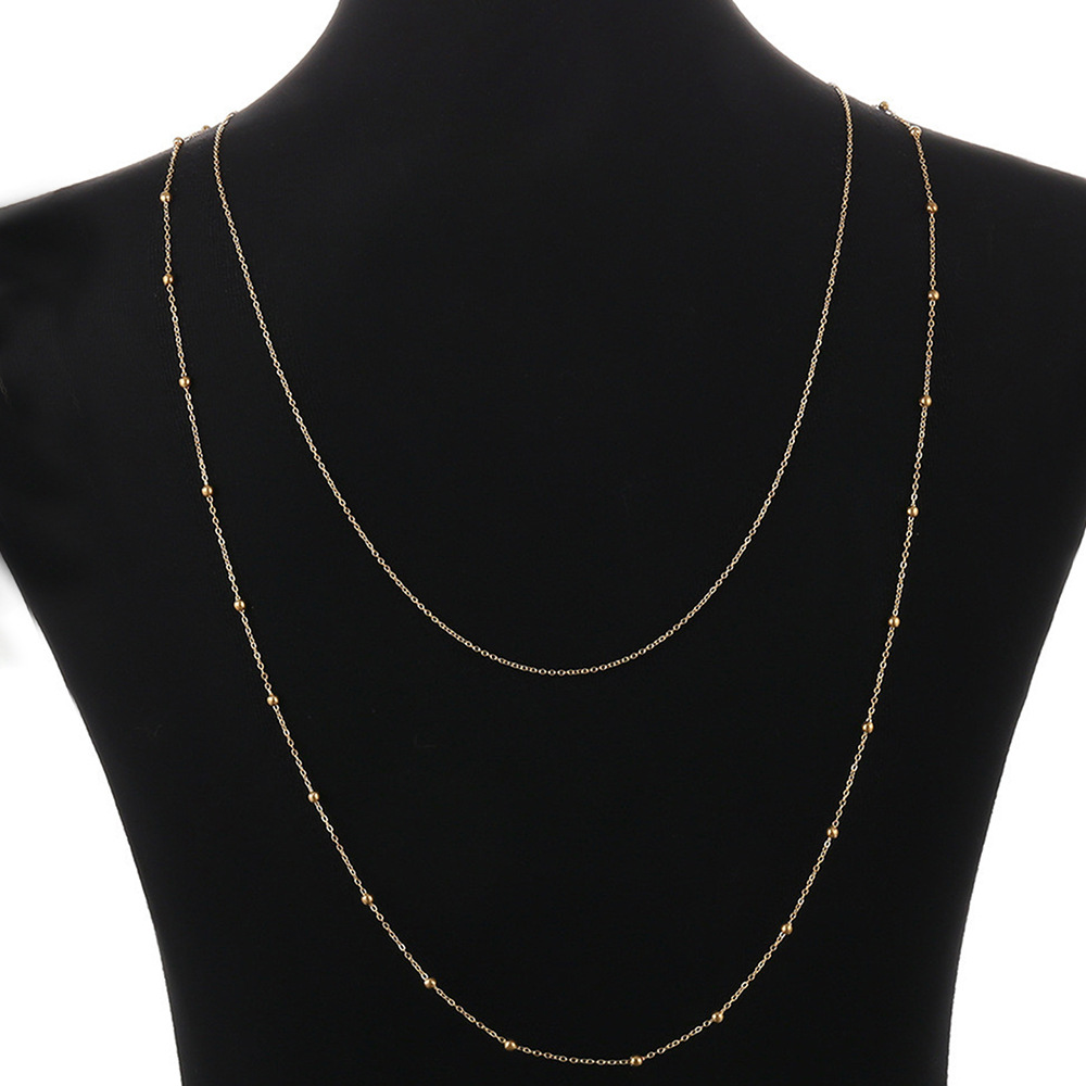 Glamyug Dainty Layered Gold Body Chain – Sexy Beach Back Harness Bikini Jewelry for Women and Girls - Image 0