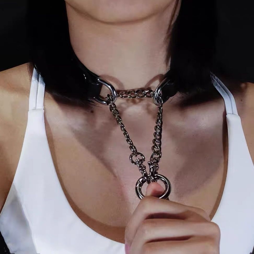 Leather Collar Choker For Women - Image 0