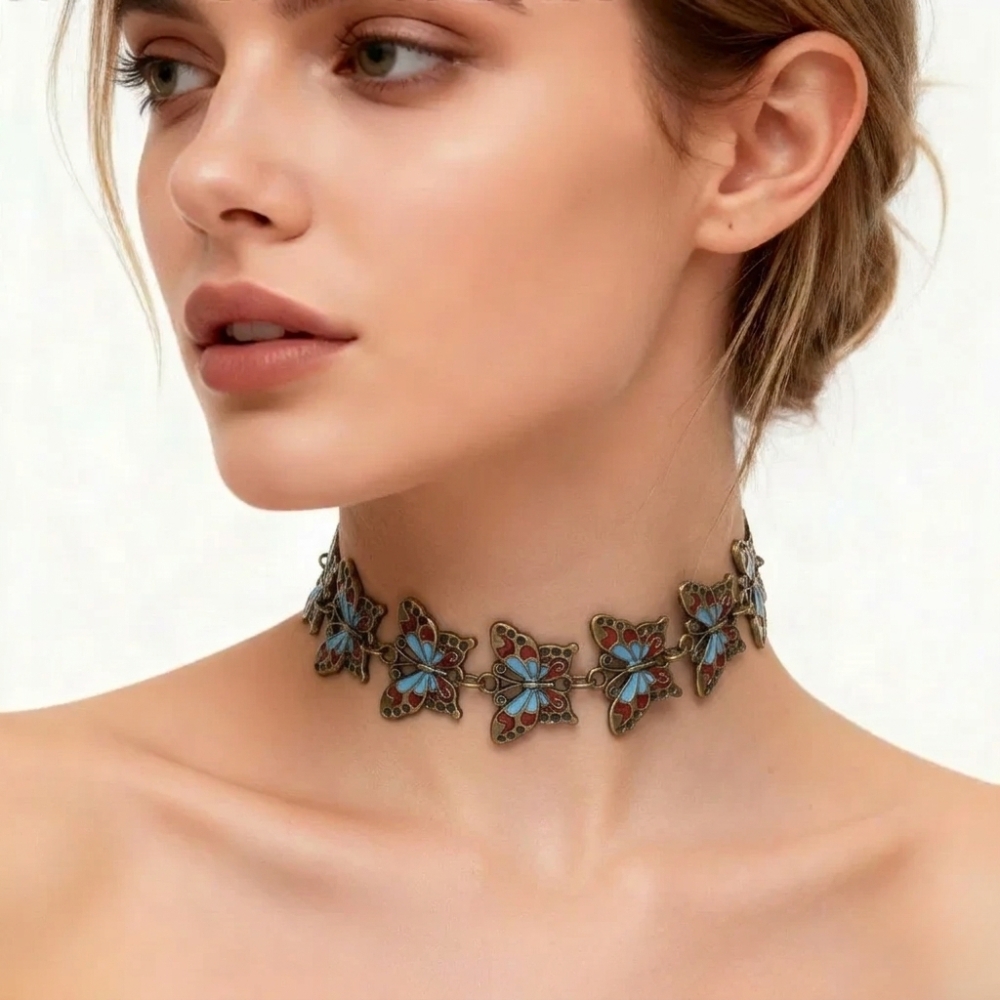 Antique Butterfly Collar