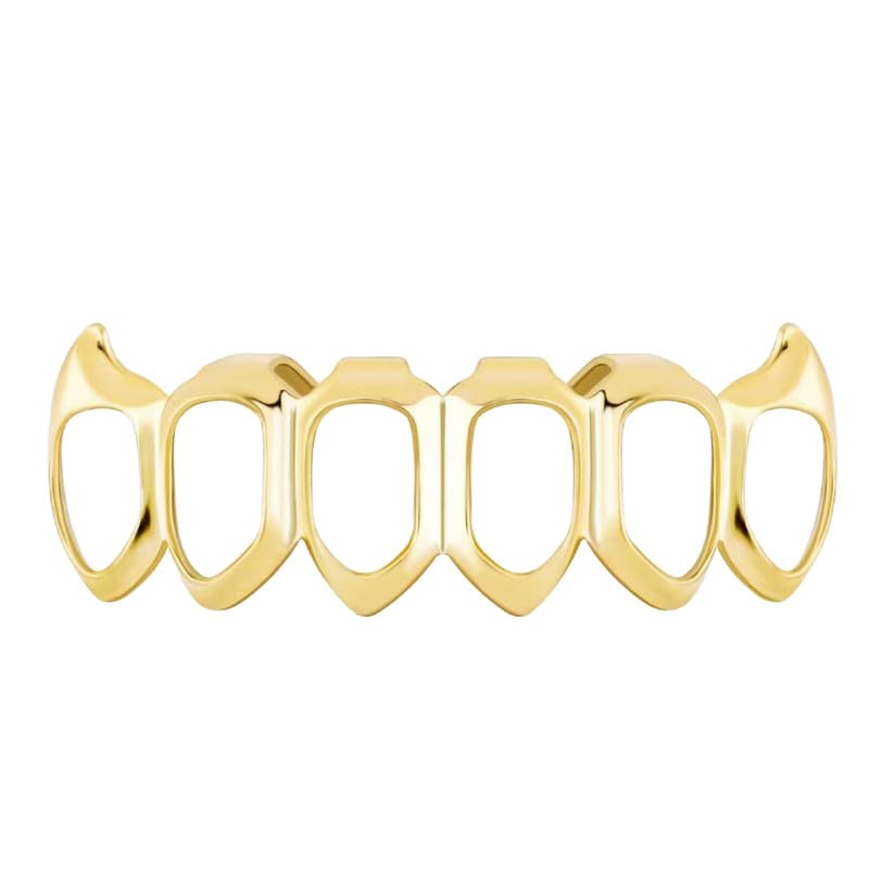 Gold Hollow Grillz Teeth Caps - Image 0
