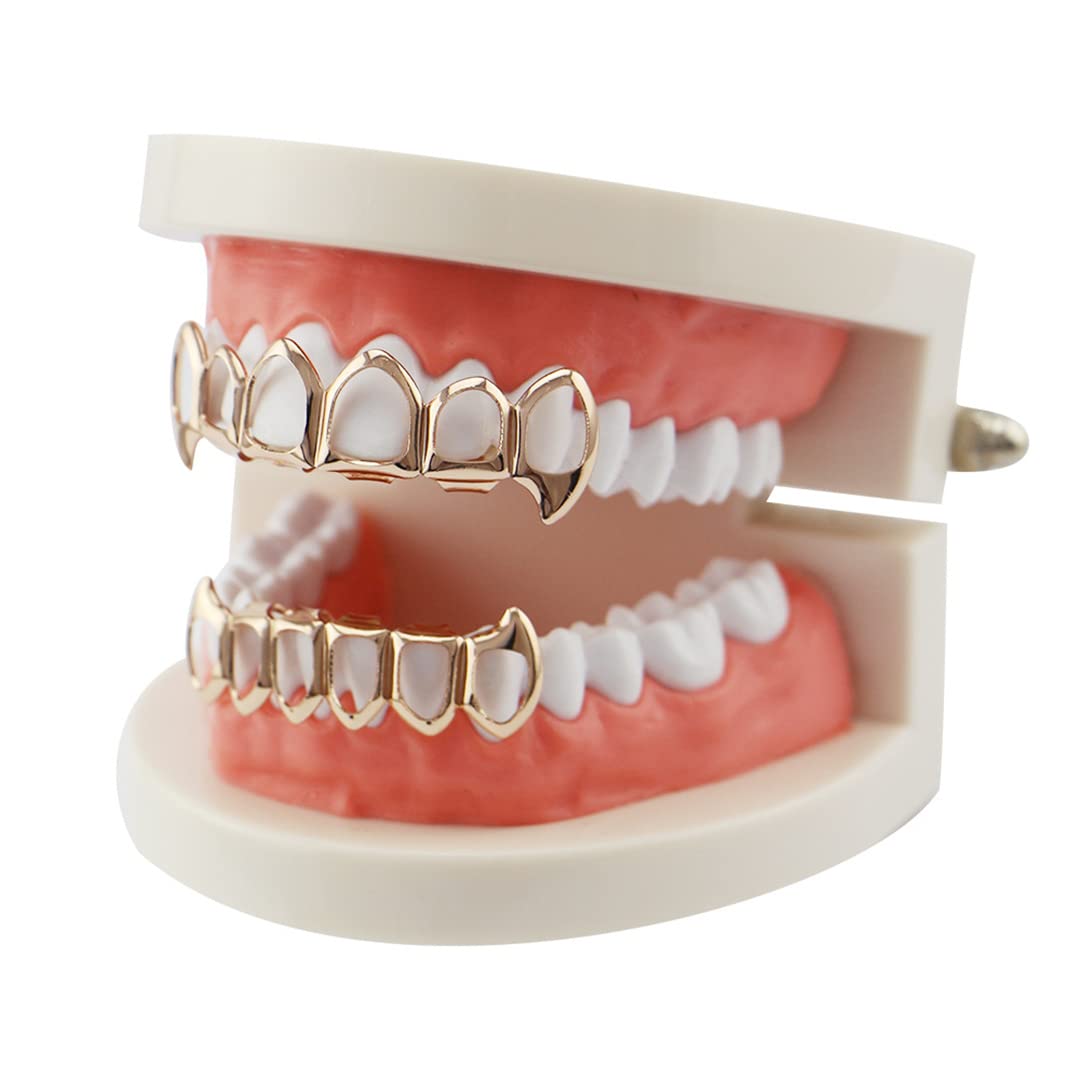 Gold Hollow Grillz Teeth Caps - Image 0