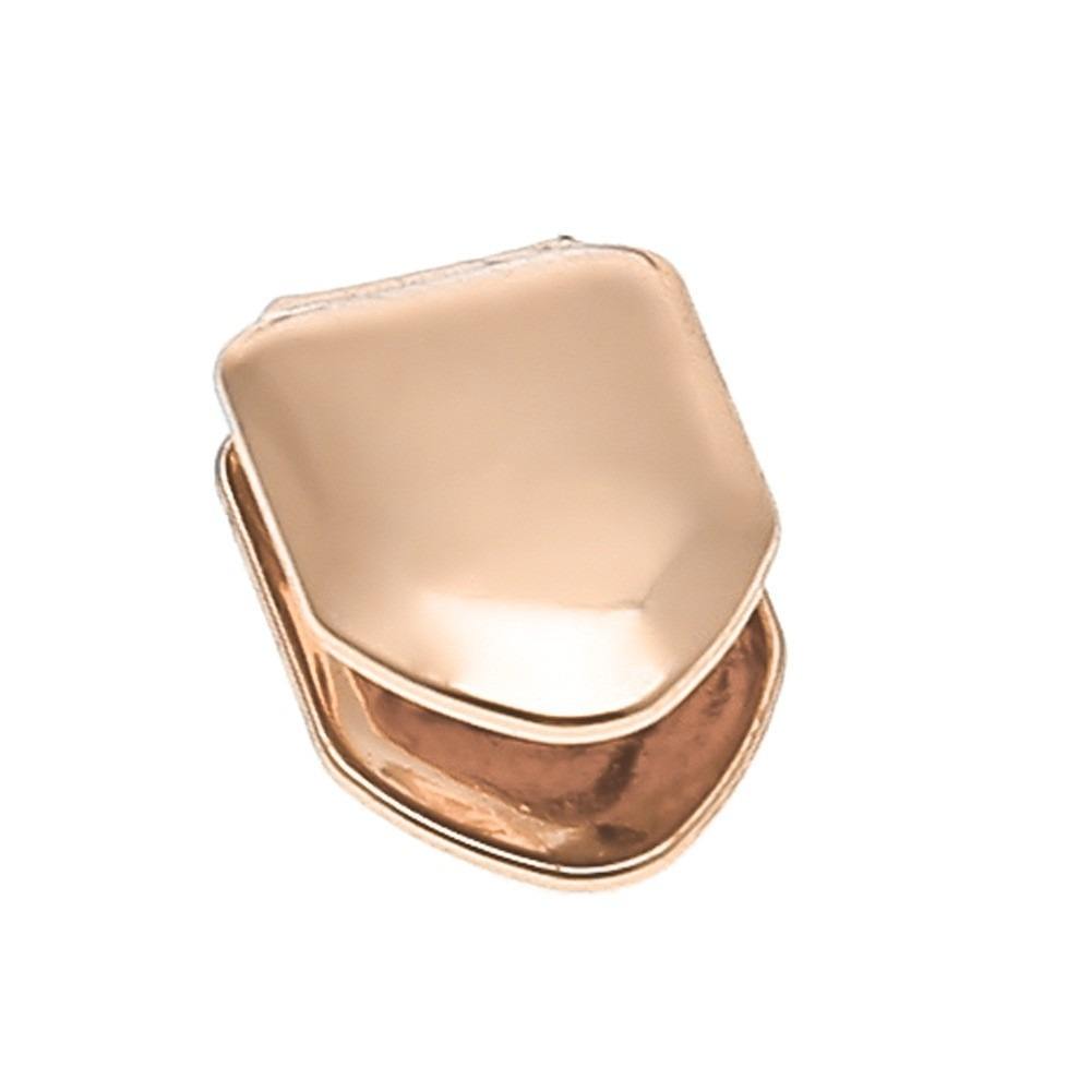 Single Rose-Gold Teeth Grillz Caps & Top Grill