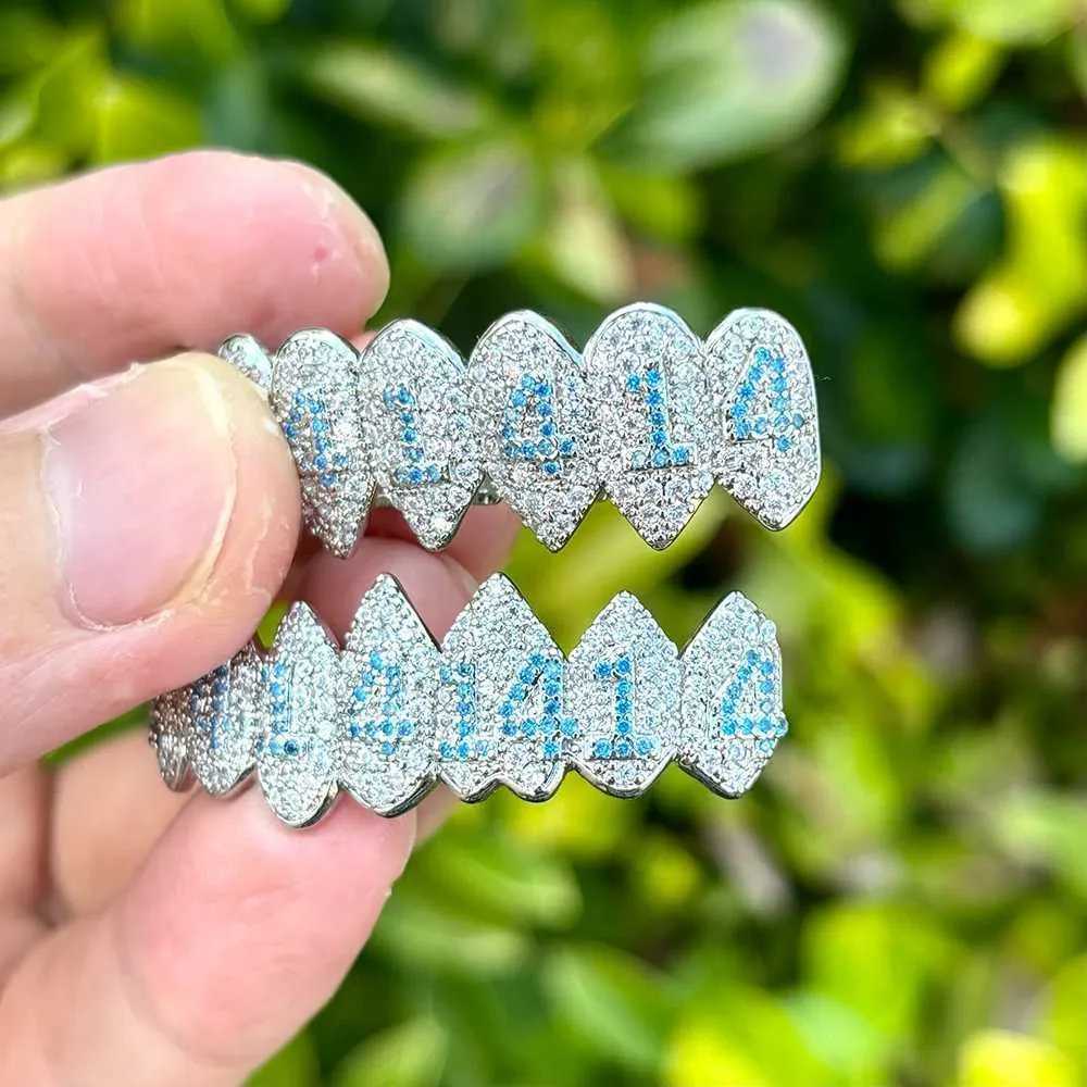 Vampire Fang Grillz with Zircon Stones Silver - Image 0