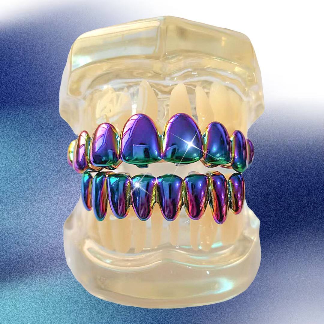 NeoChrome Rainbow Grillz for Men & Women - Image 0