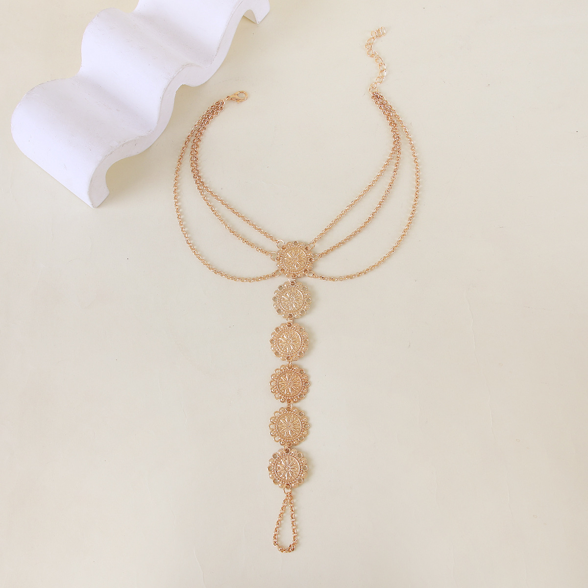 Glamyug Gold Coin Anklet – Sexy Exotic Pure Desire Style Leg Chain Jewelry for Women - Image 0