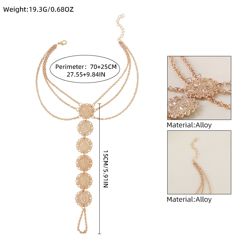 Glamyug Gold Coin Anklet – Sexy Exotic Pure Desire Style Leg Chain Jewelry for Women - Image 0